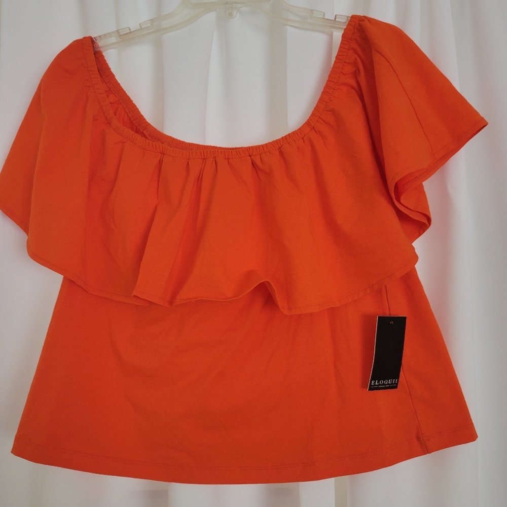 Eloquii off the shoulder Top